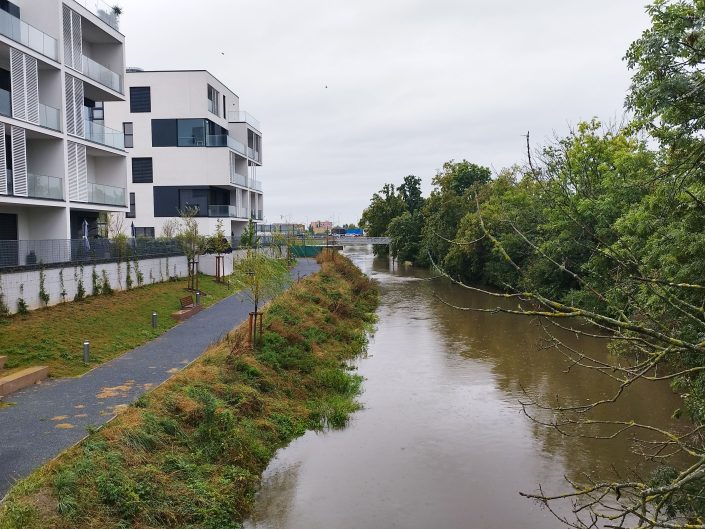 Projekt Šantovka Living obstál při nedávných povodních na výbornou.