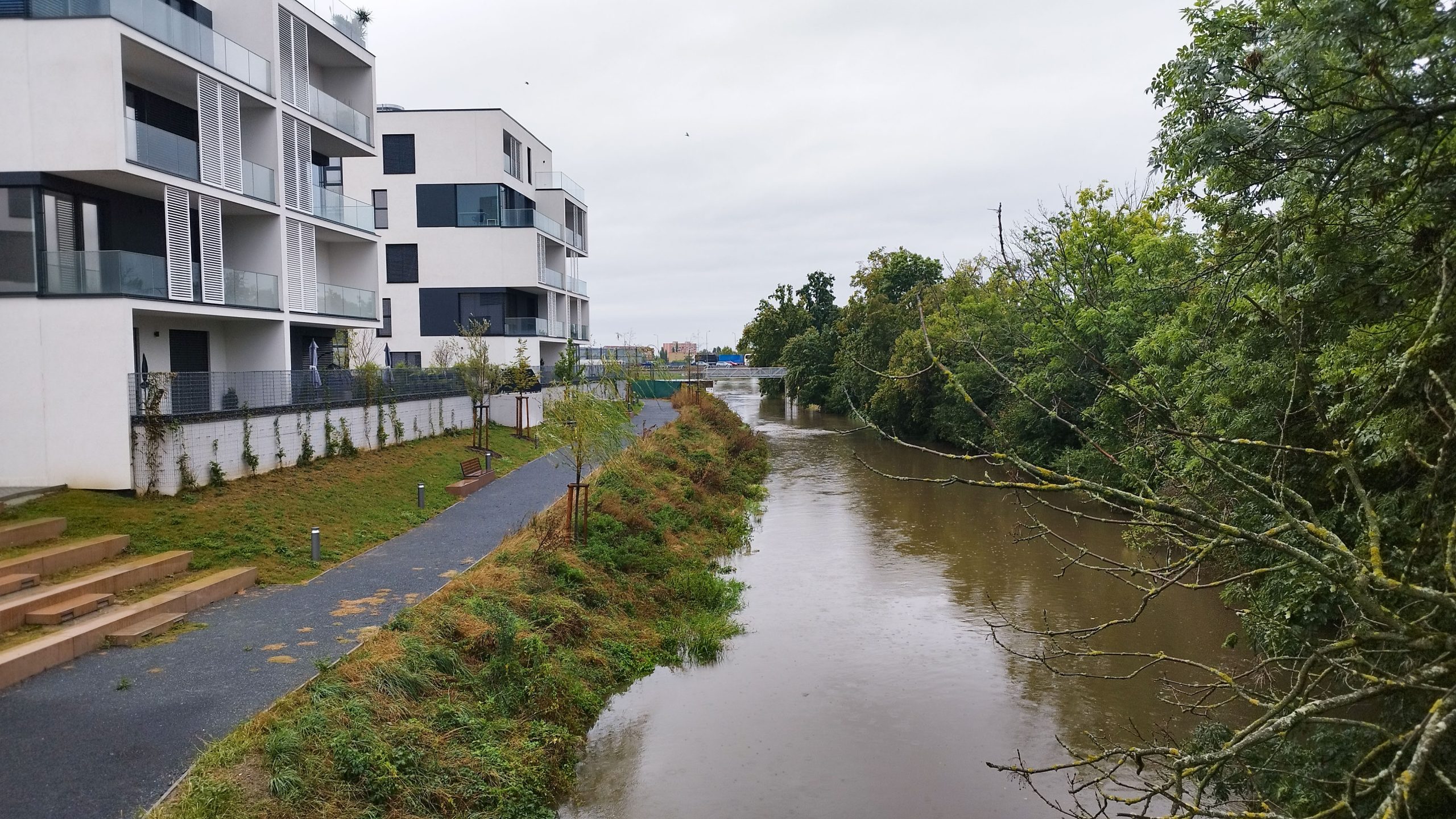 Projekt Šantovka Living obstál při nedávných povodních na výbornou.