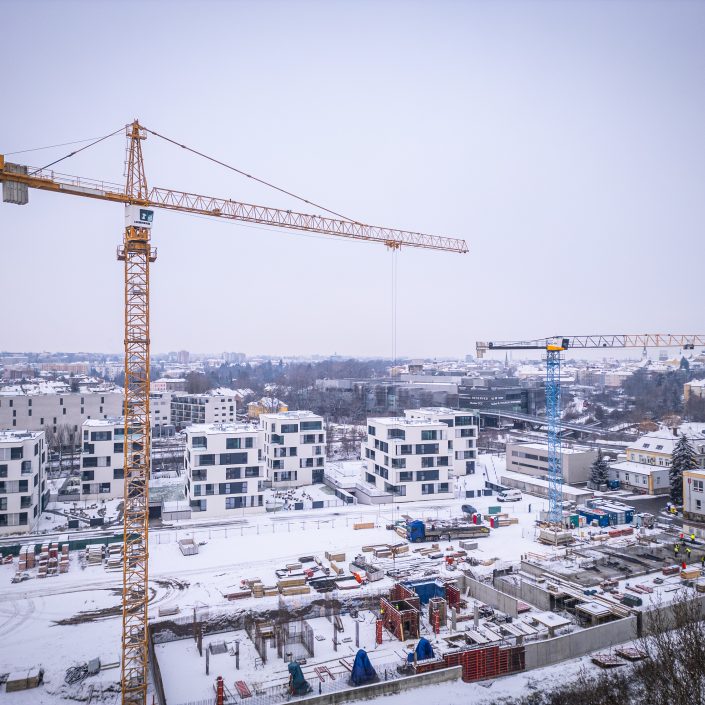 Šantovka Living: stavba pokračuje, v domech A3 a A4 je většina bytů prodaných.